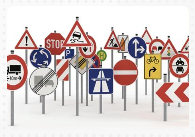 road & safety signs